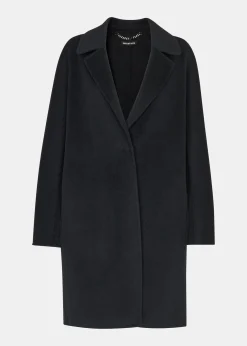Black Julia Wool Double Faced Coat