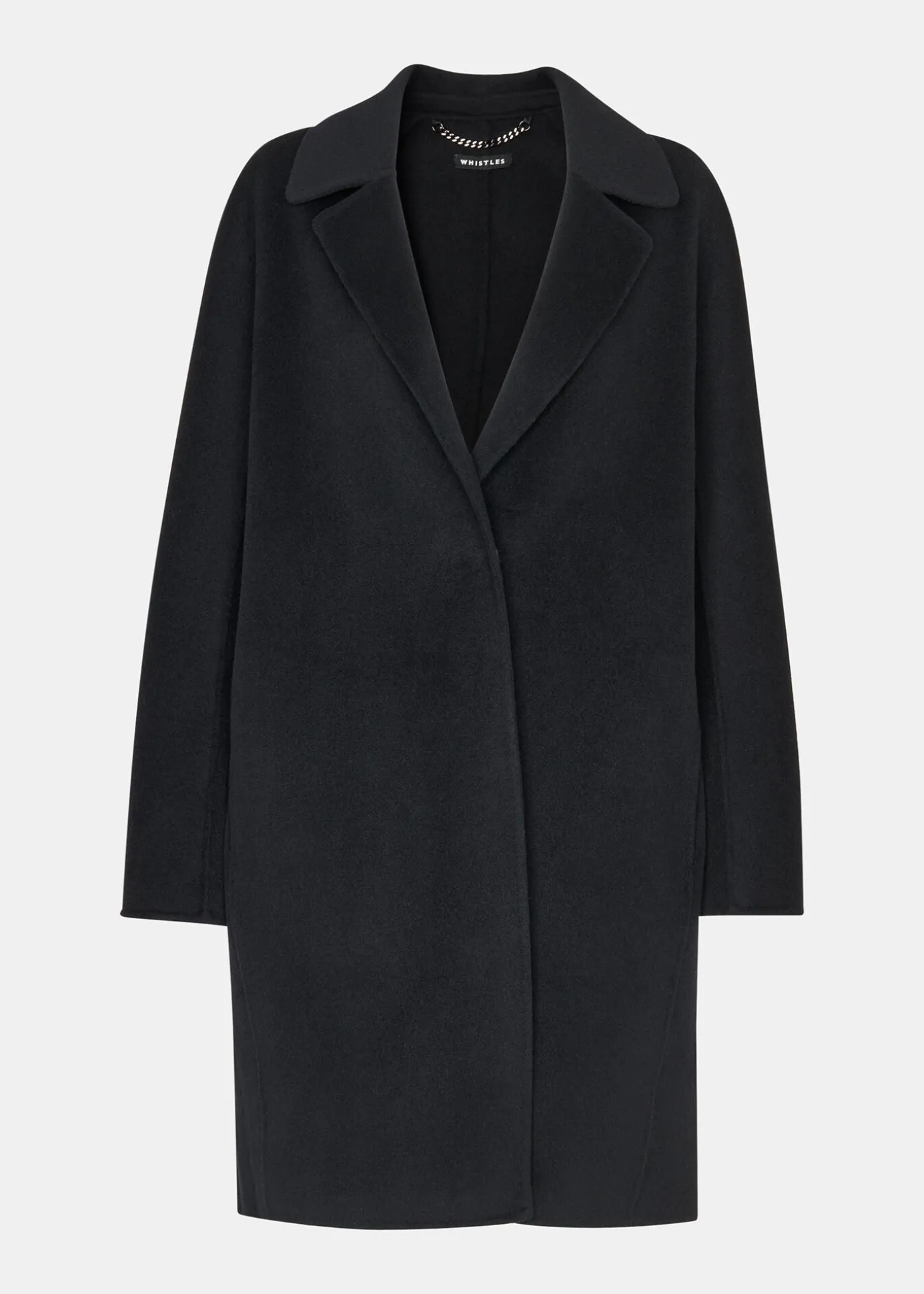 Black Julia Wool Double Faced Coat