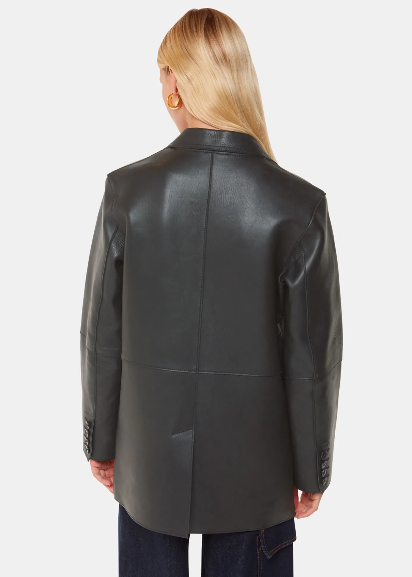 Black Katrina Clean Bonded Blazer