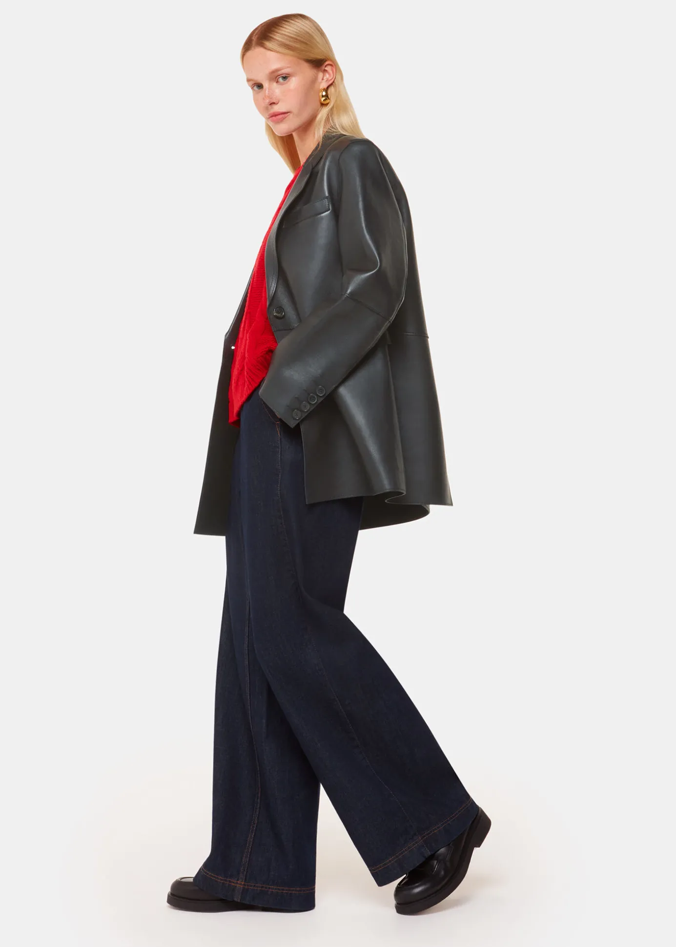 Black Katrina Clean Bonded Blazer