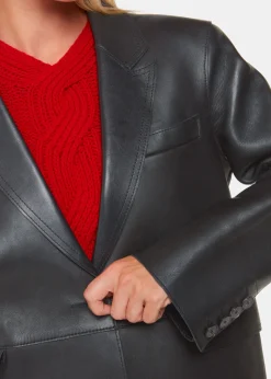 Black Katrina Clean Bonded Blazer