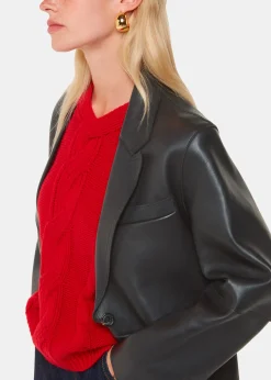 Black Katrina Clean Bonded Blazer