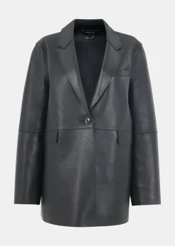Black Katrina Clean Bonded Blazer