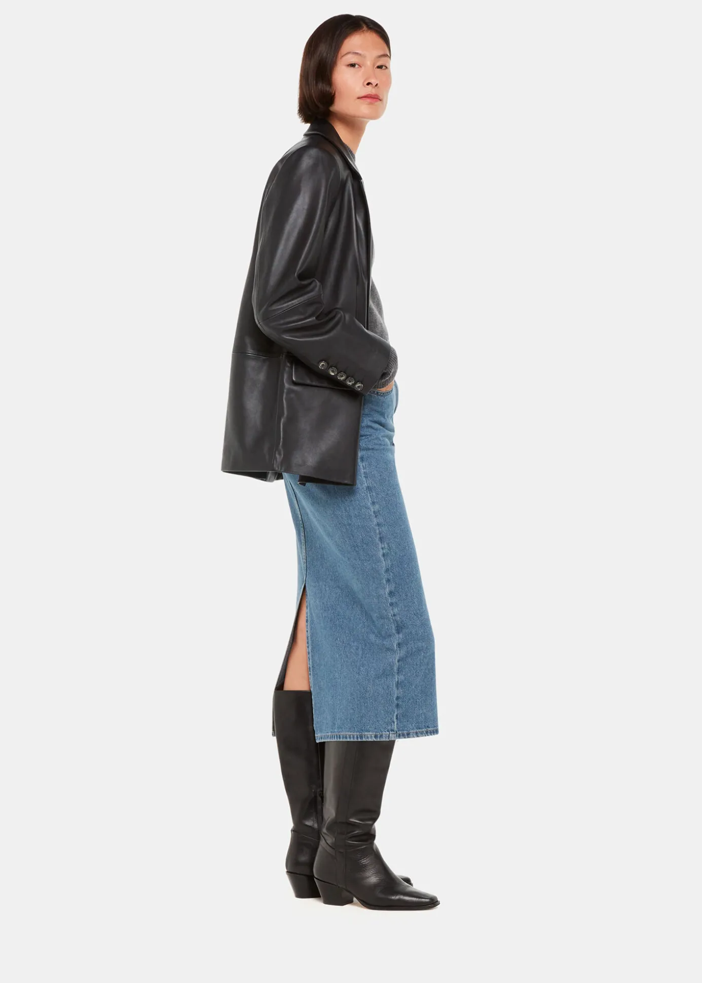 Black Keeley Double Breasted Blazer