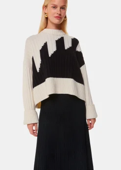 Black Knitted Pleated Skirt
