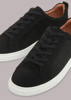 Black Koki Suede Lace Up Trainer