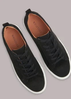 Black Koki Suede Lace Up Trainer