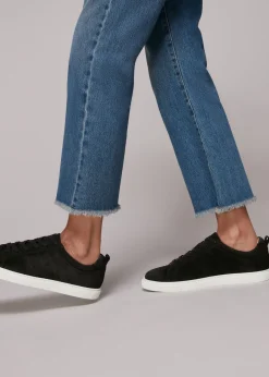 Black Koki Suede Lace Up Trainer