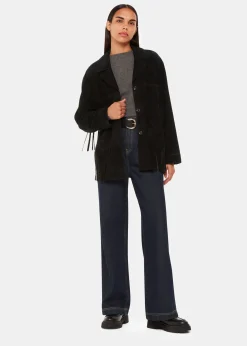 Black Lani Tassel Suede Jacket
