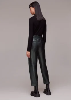 Black Laura Leather Trouser