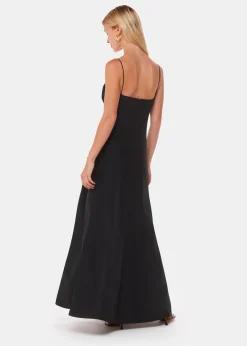 Black Laverne Taffeta Maxi Dress