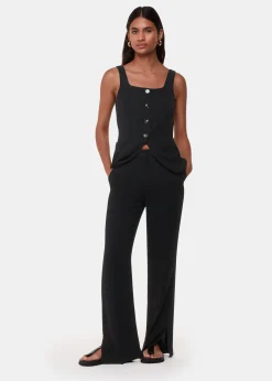 Black Leyla Crepe Trouser