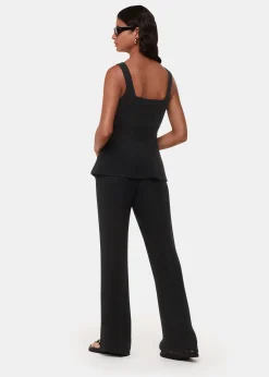 Black Leyla Crepe Trouser
