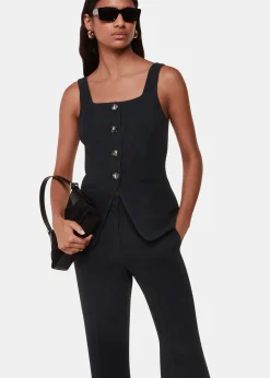 Black Leyla Crepe Trouser