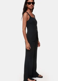 Black Leyla Crepe Trouser