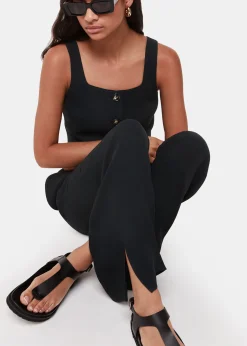 Black Leyla Crepe Trouser