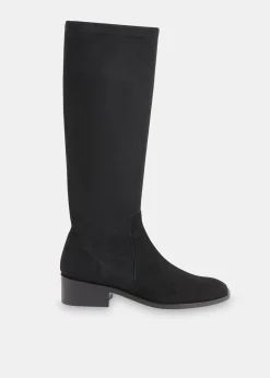 Black Lisi Stretch Knee High Boot