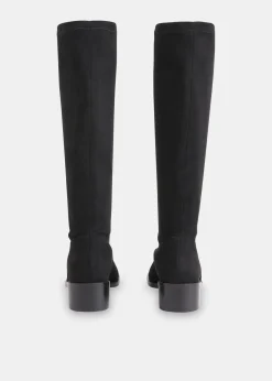 Black Lisi Stretch Knee High Boot