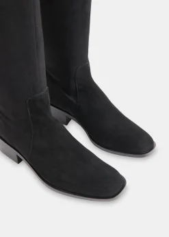 Black Lisi Stretch Knee High Boot