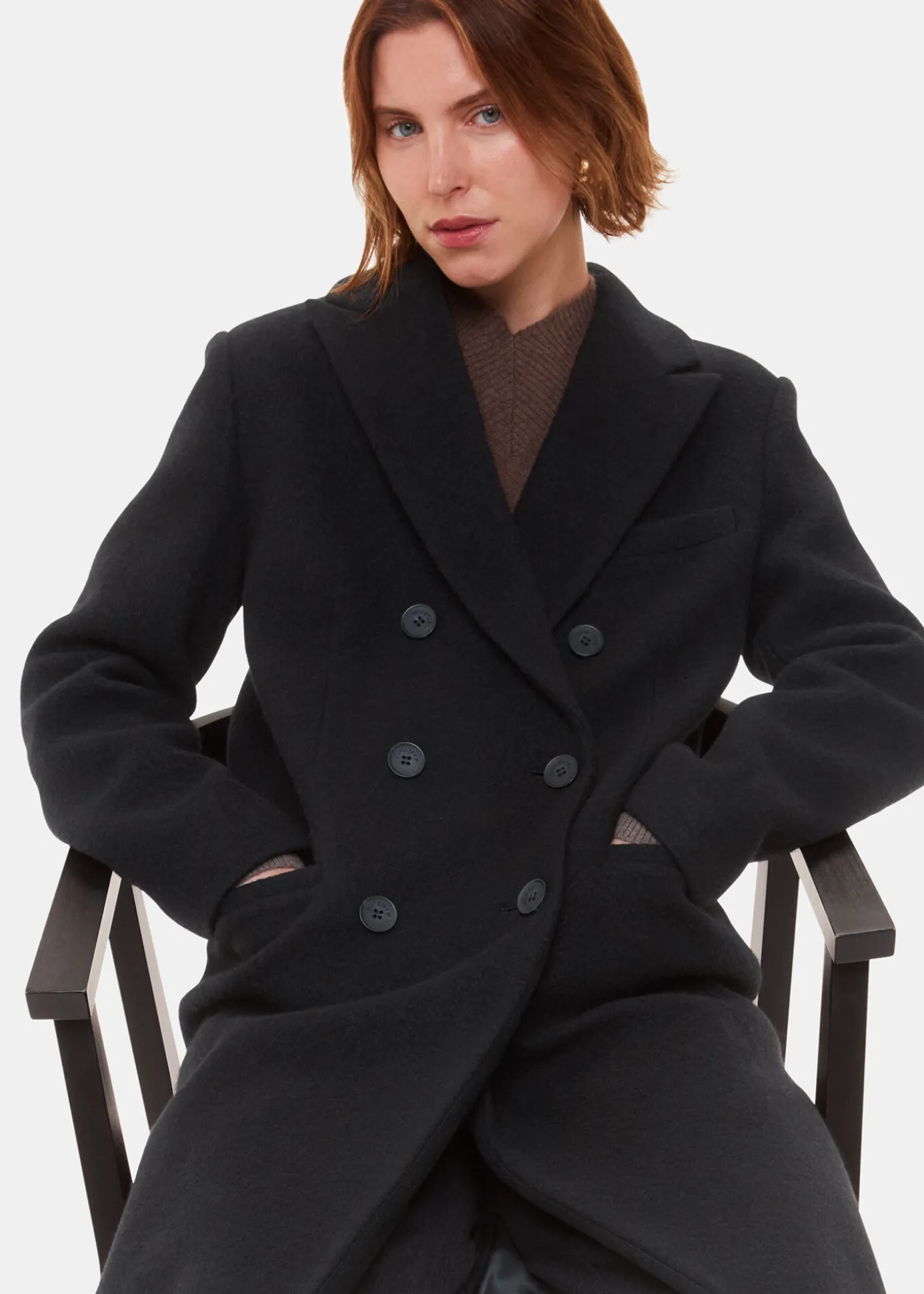 Black Lori Longline Coat