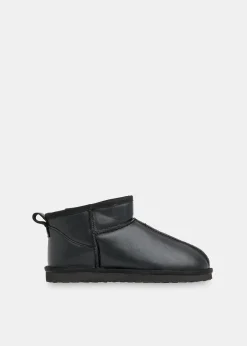 Black Mable Slipper Boot