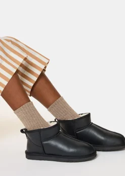 Black Mable Slipper Boot