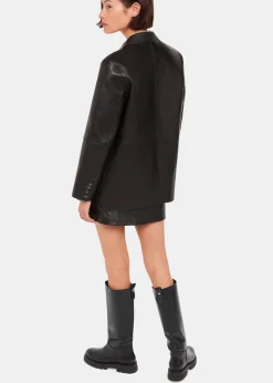 Black Maceo Lug Sole Knee High Boot