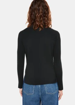 Black Maja Knitted Polo Neck Knit