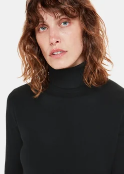 Black Maja Knitted Polo Neck Knit