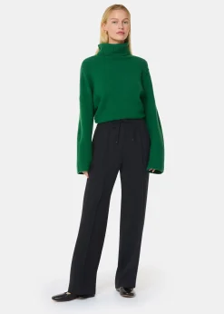 Black Maria Fluid Crepe Trouser