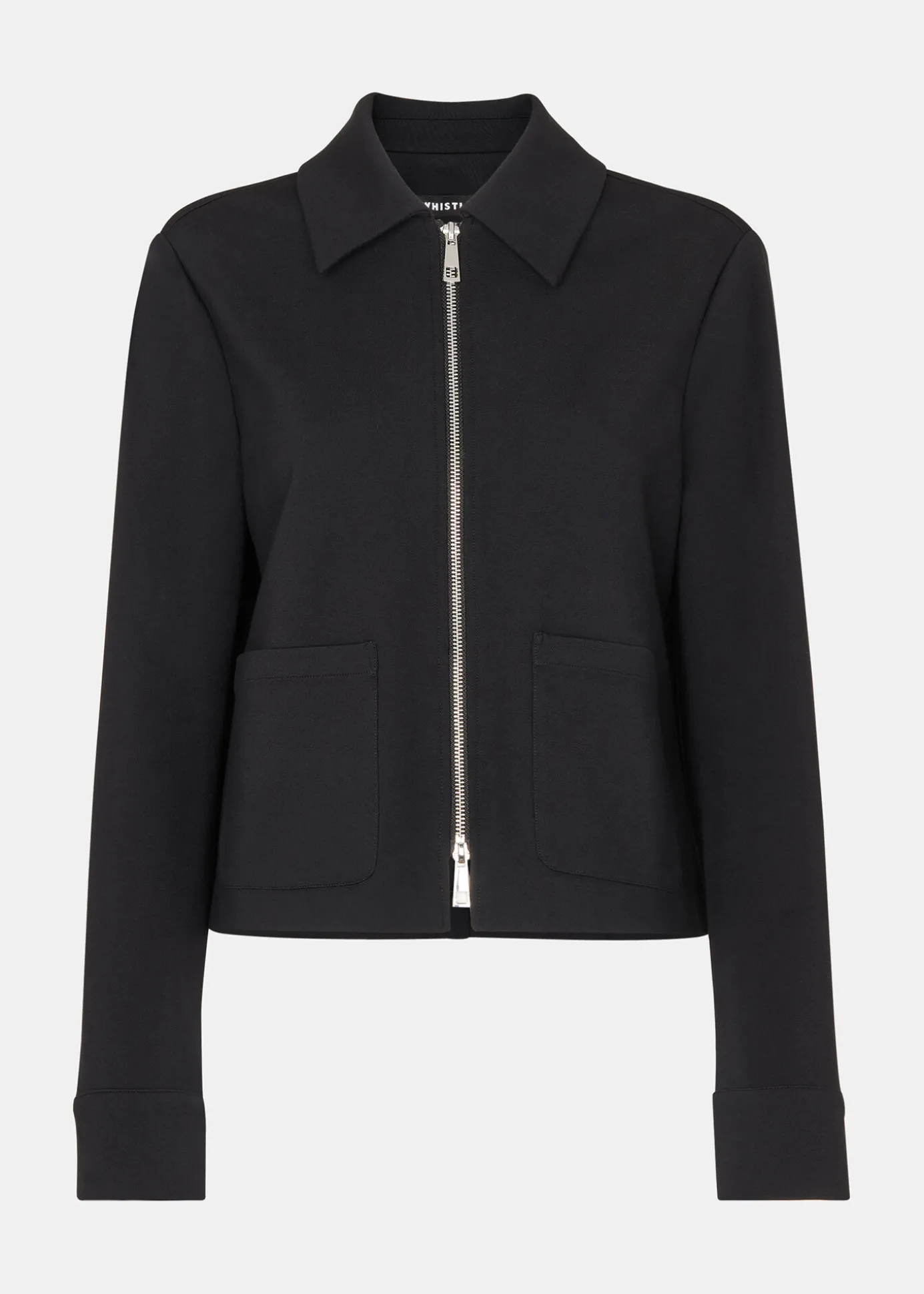 Black Marla Ponte Zip Through Jacket
