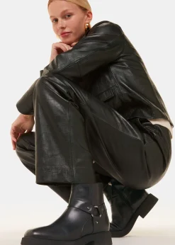 Black Matteo Biker Boot