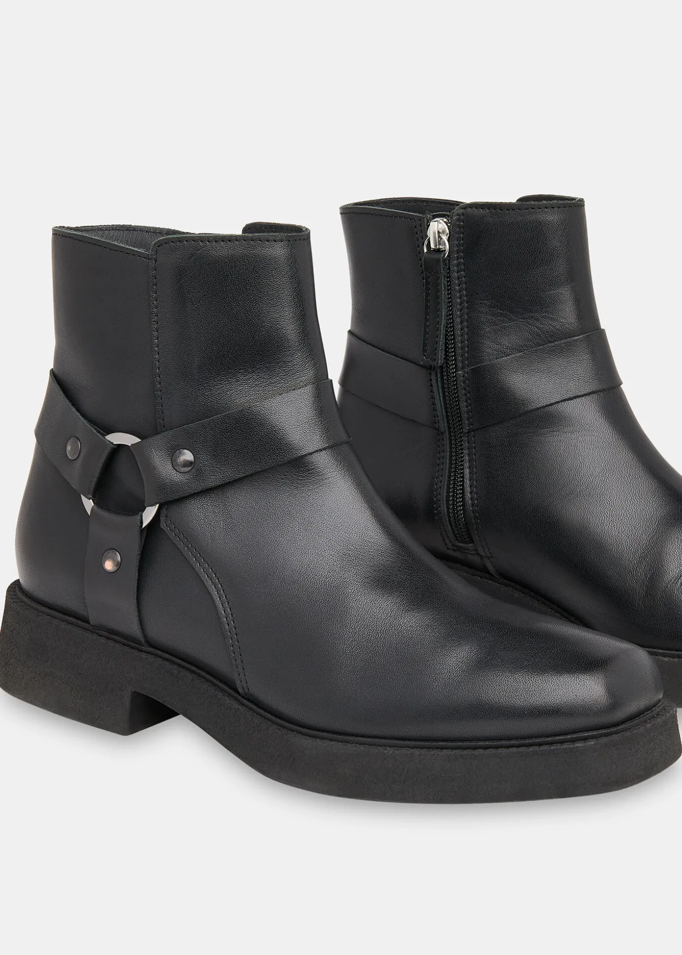 Black Matteo Biker Boot