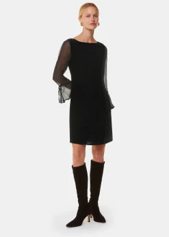 Black Myla Velvet Mini Dress