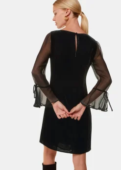 Black Myla Velvet Mini Dress