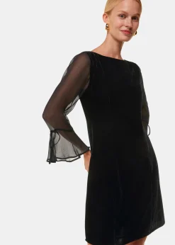Black Myla Velvet Mini Dress