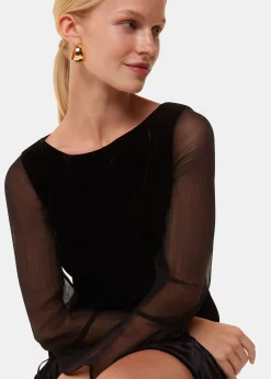 Black Myla Velvet Mini Dress
