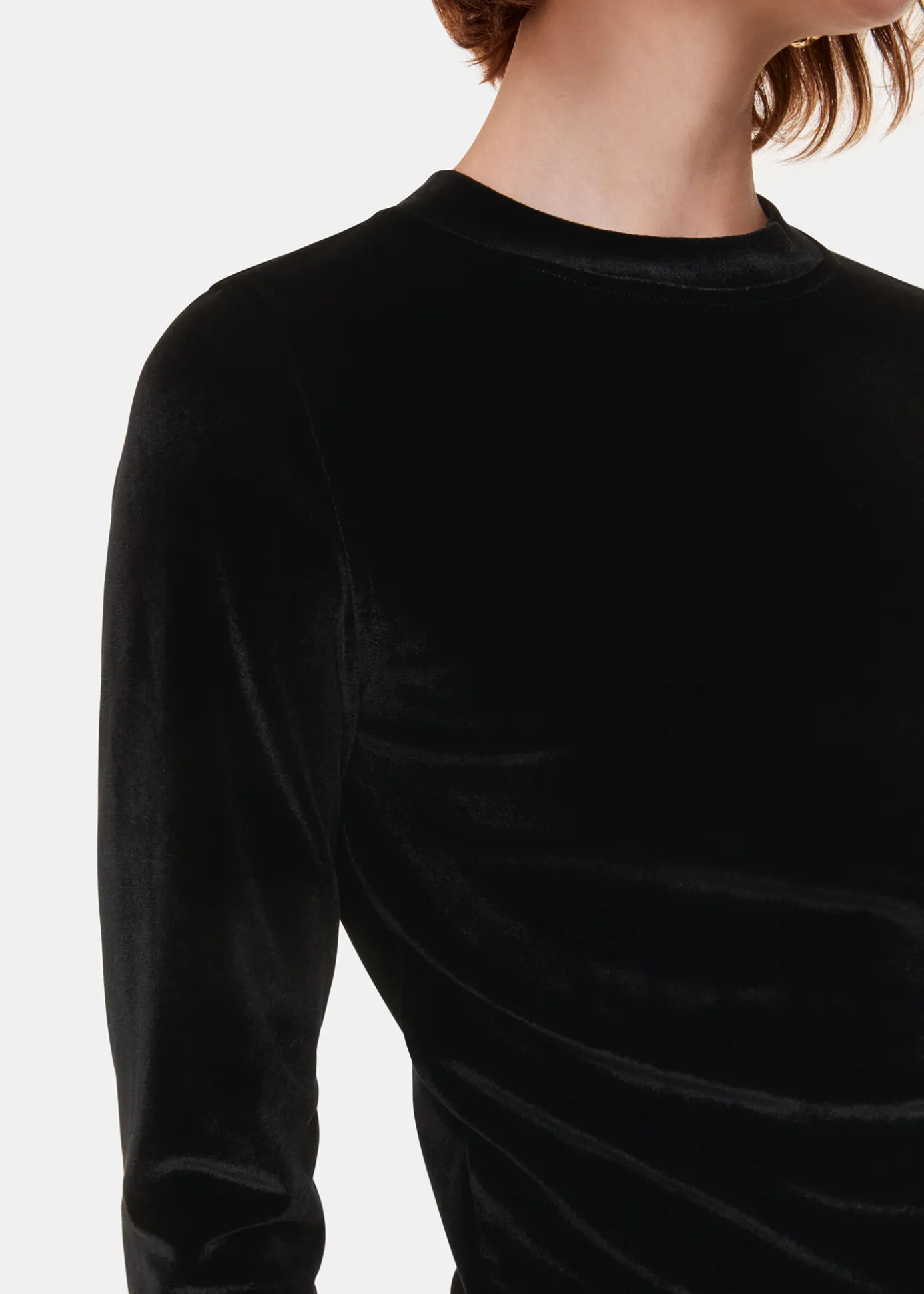Black Olivia Velvet Top