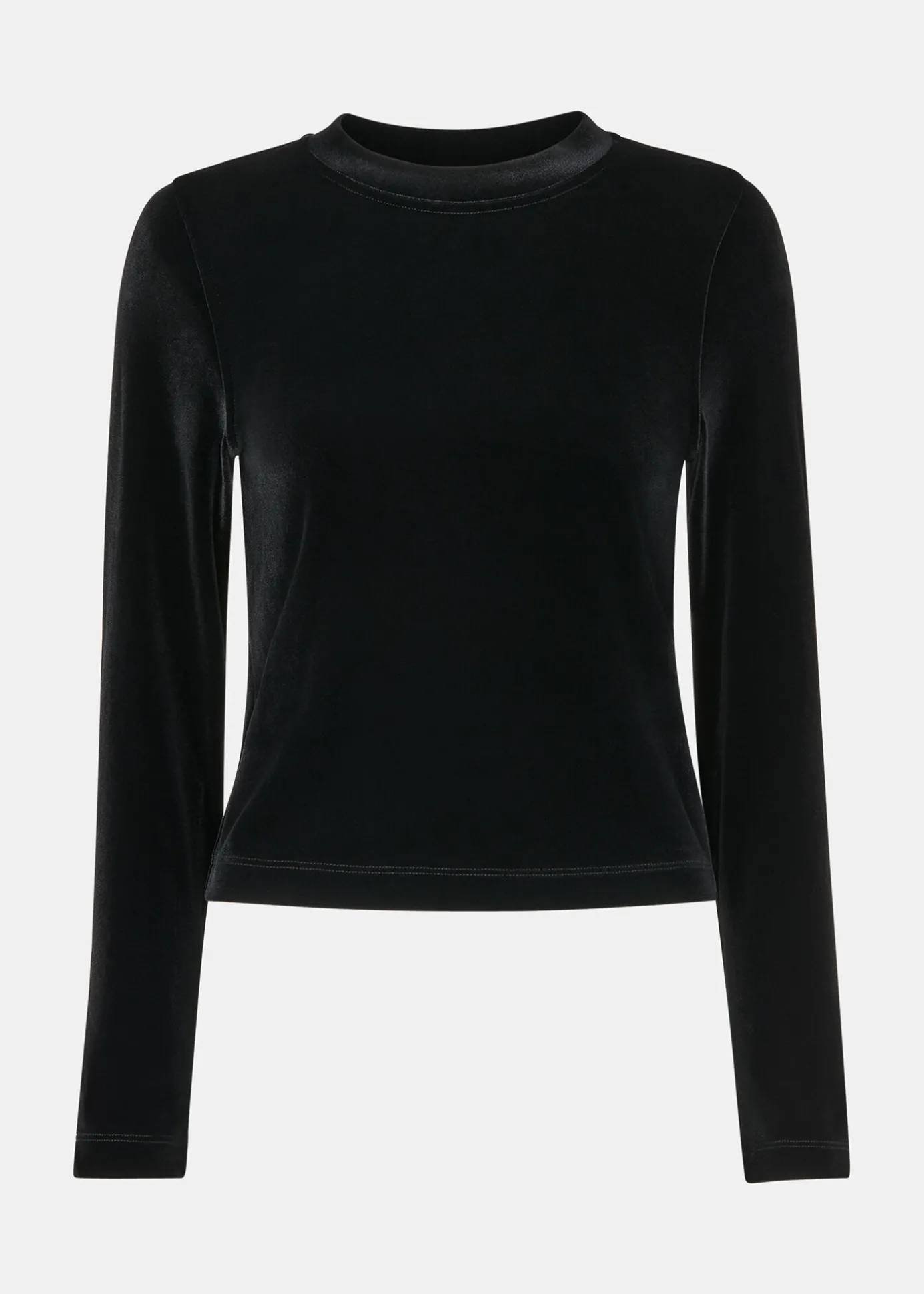 Black Olivia Velvet Top