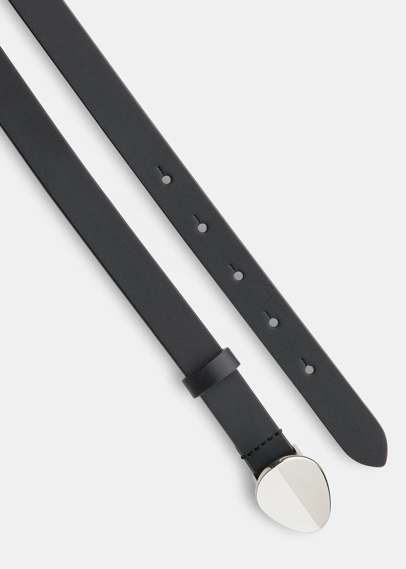 Black Oval Buckle Belt