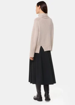 Black Ponte Full Skirt