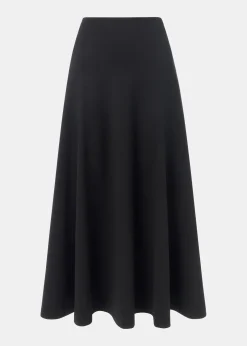 Black Ponte Full Skirt