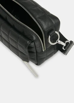 Black Quilted Bibi Crossbody Bag