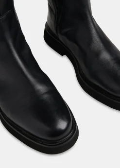 Black Quin Stretch Knee High Boot
