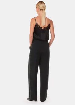 Black Quinn Sequin Stripe Trouser