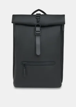 Black Rains Roll Top Backpack