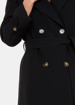 Black Riley Trench Coat