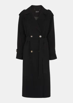 Black Riley Trench Coat