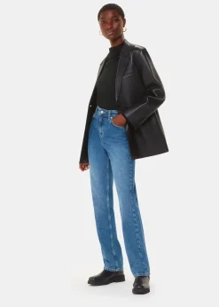 Black Ruched Front Detail Jersey Top