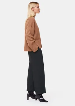 Black Sabrina Turn Up Trouser